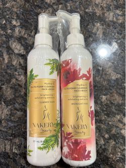 NEW NAKERY BEAUTY HYDRA C OIL TO FOAM CLEANSER FACE + BODY $12 each!!!