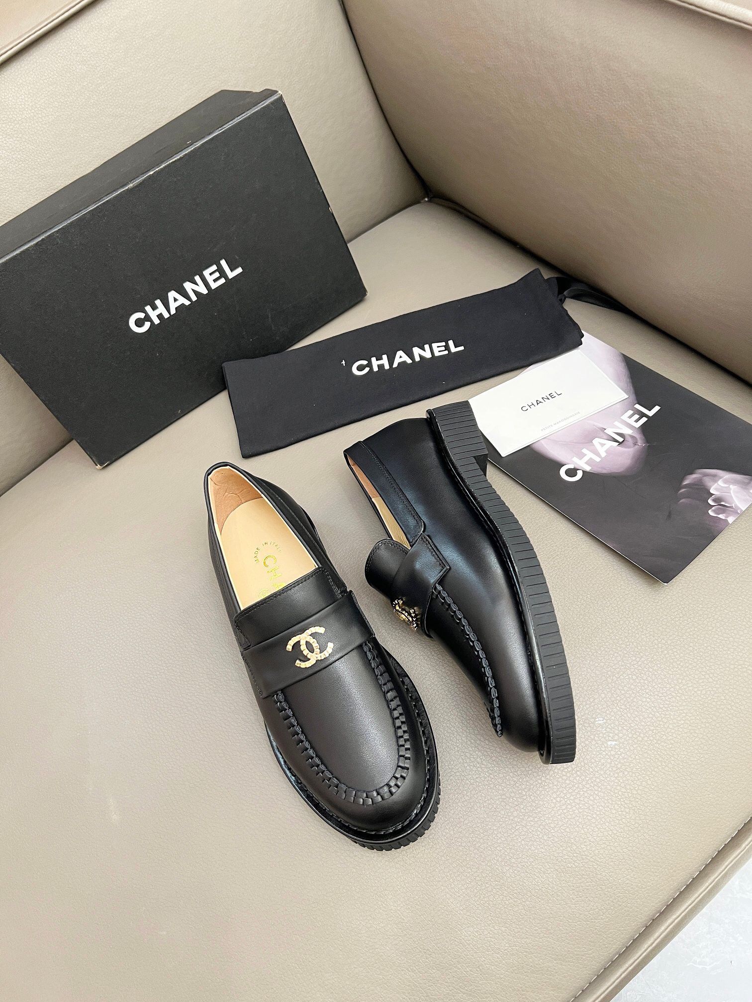 Chane1 Women’s Leather Shoes With Box 2026 New