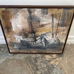 Gino Hollander Signed Oil Painting 