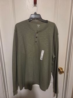 Sonoma Men's Long Sleeve Henley Shirt XXL
