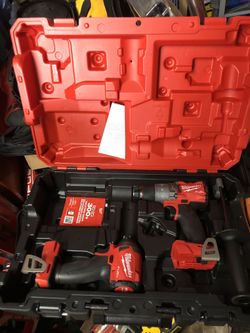 Milwaukee Hammer Drill And Impact Driver Set Tool Only 
