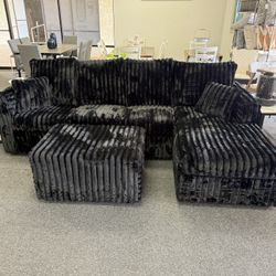 Sectional With Ottoman