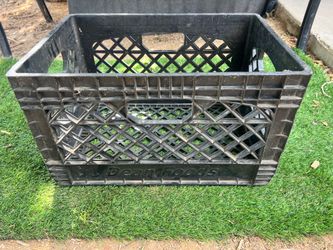 Heavy duty black crate