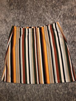 Shein Stiped Skirt (size: L)