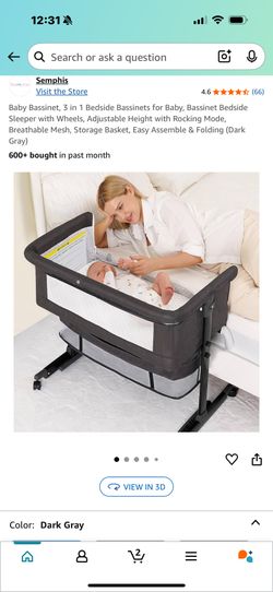 Baby bassinet 3 in 1 bedside