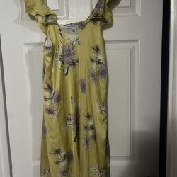 Silky Yellow Dress From NORDSTROM