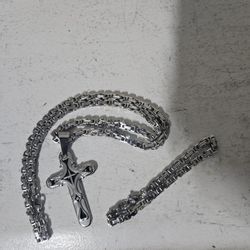 Stainless Steel Chain And Bracelet 89015 Pick Up 