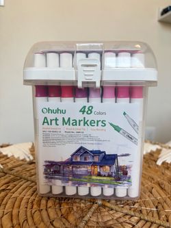 Ohuhu 48-Color Alcohol-Based Art Markers