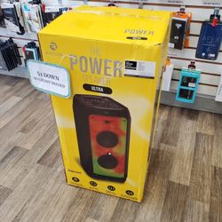 New Power Speaker Ultra Bluetooth Speaker - 90 DAY WARRANTY - $1 DOWN - NO CREDIT NEEDED 