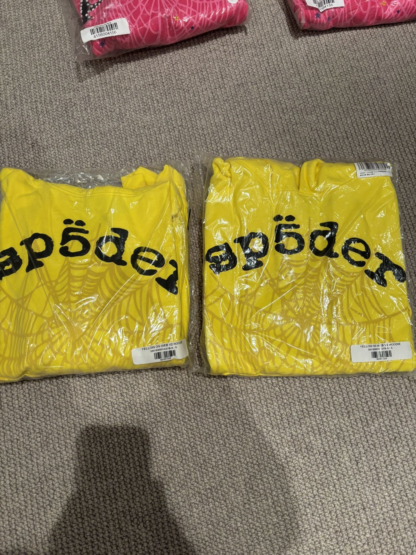 Yellow Spider Hoodies