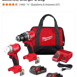 New Milwaukeem18 Cordless Compact Drill Gift Box 