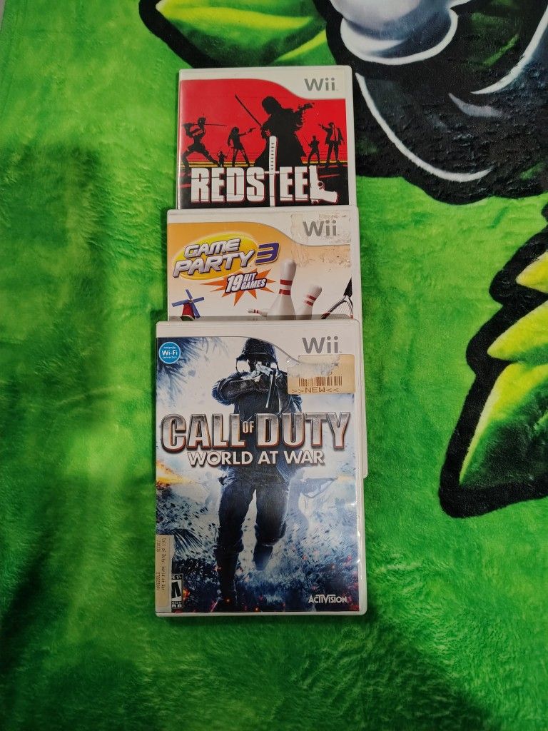 3 Nintendo Wii Games $15