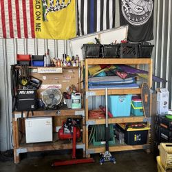 Work Bench And Shelf