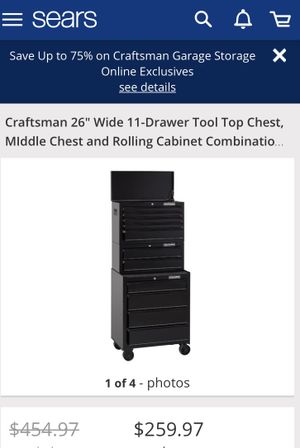Craftsman 3 Piece Rolling Tool Cabinet Tool Storage For Sale In