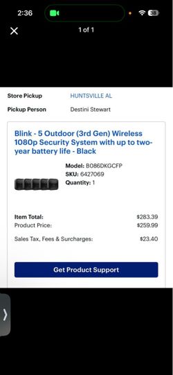 Blink outdoor cameras