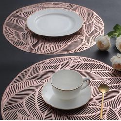 Rose Gold Event Placemats 15” Round (80 Pieces)