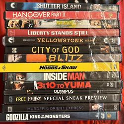 DVD’s Action Movies- All Play & Great Quality! 