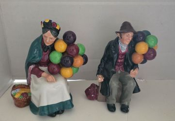 Royal Doulton Balloon Seller Figurine Pair