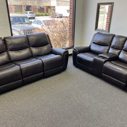 Leather Reclining Set + Free Delivery 🚚 