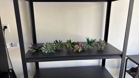 Assorted fake plants - home decor plants