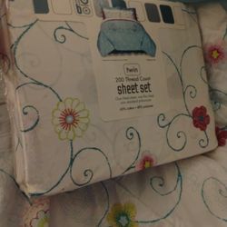 Comforter And Sheet Set Next It Has Never Been Used The Sheets Are Still In Package Seals Never Been Opened It Has Really Nice And Bordering On It It'