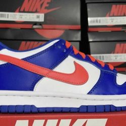 New Nike Low Bright Crimson Game Royal - Men 4 Women 5.5