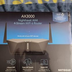 NETGEAR Nighthawk AX3000 4-Stream Dual-Band Wi-Fi 6 Router - RAX35-100NAS
