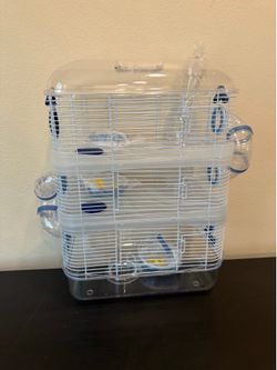 Clear hamster cage
