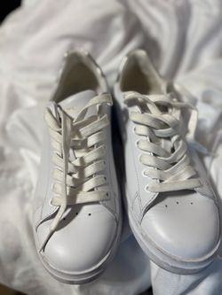 Tory Burch White Leather Sneakers