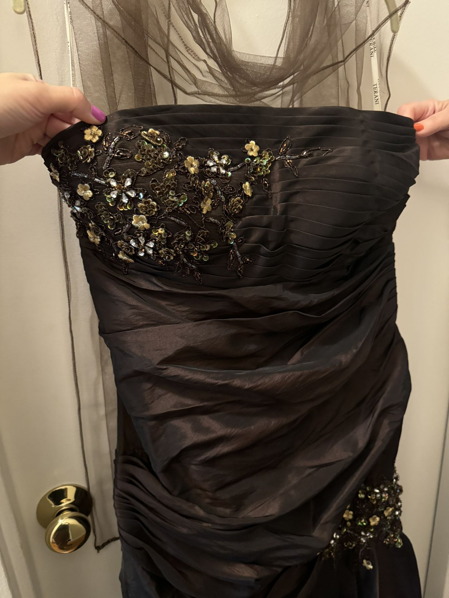 Brown Wedding Guest/mother-in-law Gown