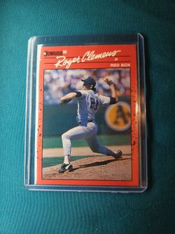 1990 Donruss Roger Clemens Red Sox Baseball Card