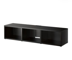 IKEA BESTÅ TV Unit – Black-Brown – 70 7/8” – Excellent Condition