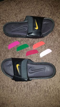 Color changing nike slides hotsell