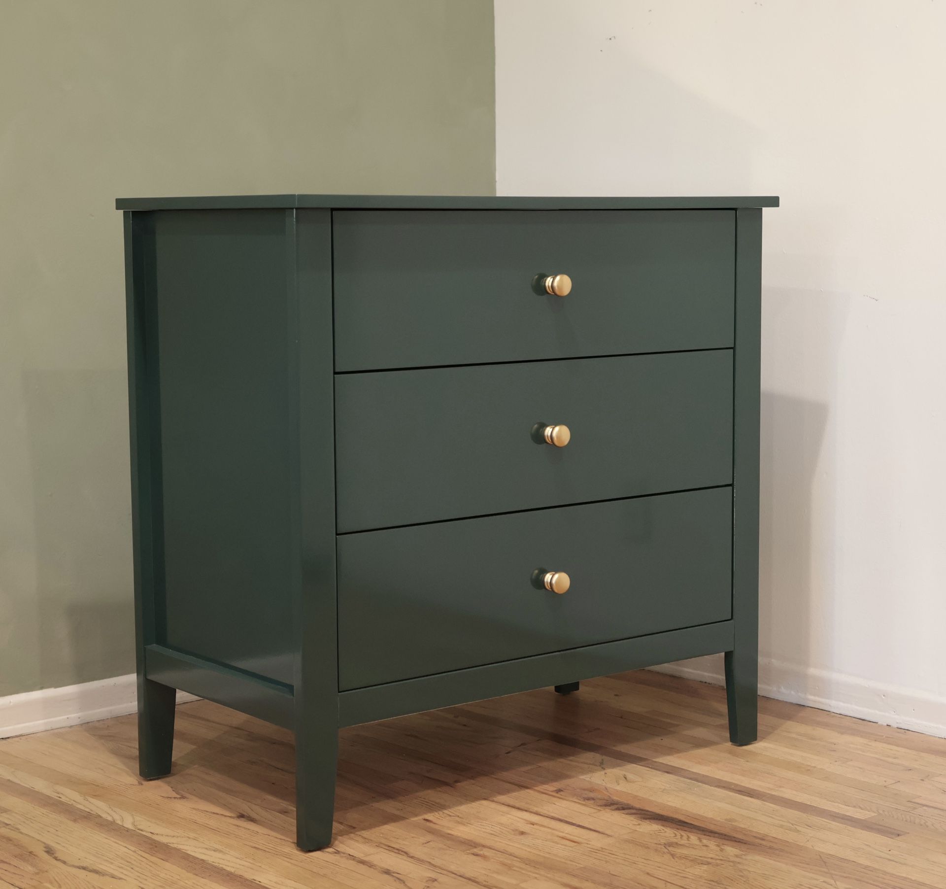 Green Wood Vertical Dresser