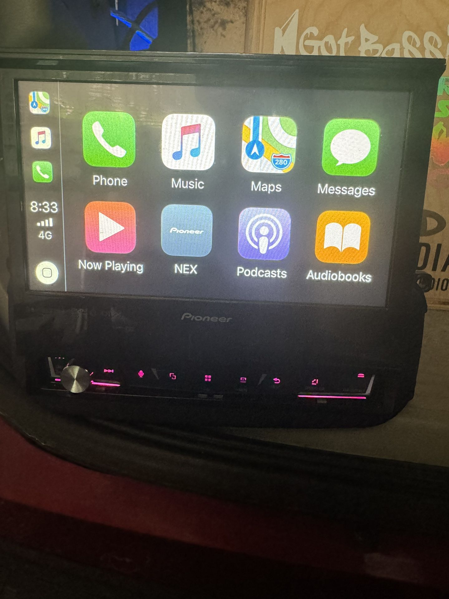 Pioneer AVH-3500NEX/B 1 DIN DVD/CD Player Flip Up Bluetooth Android Auto CarPlay
