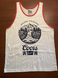 New Men’s Coors Tank- Beige- Size Small