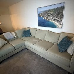 Large Beige Sectional - Moving, need gone ASAP