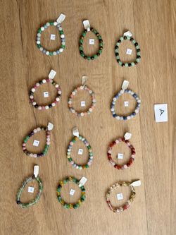 Mixed Natural Stone Stretch Bracelets – Multiple Styles Available