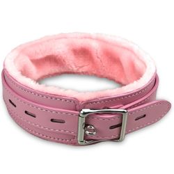 Goth Choker Collar, Pink Necklace