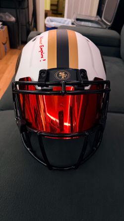 Authentic 49er signed lunar helmet
