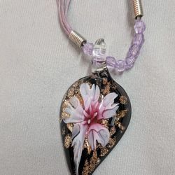 Floral Pendant And Necklace