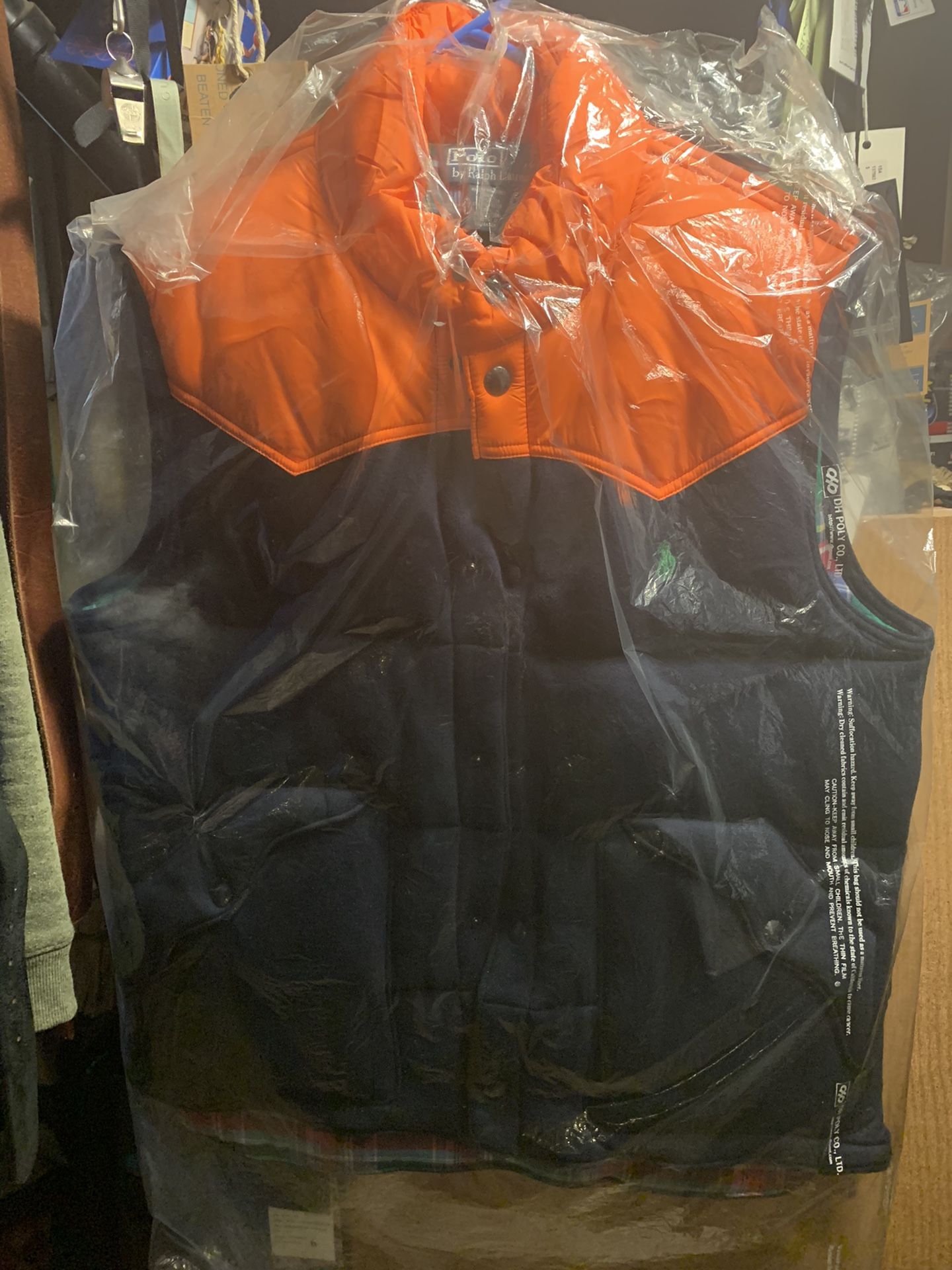 Men’s Vintage Large Ralph Lauren Polo Vest New W/O Tags