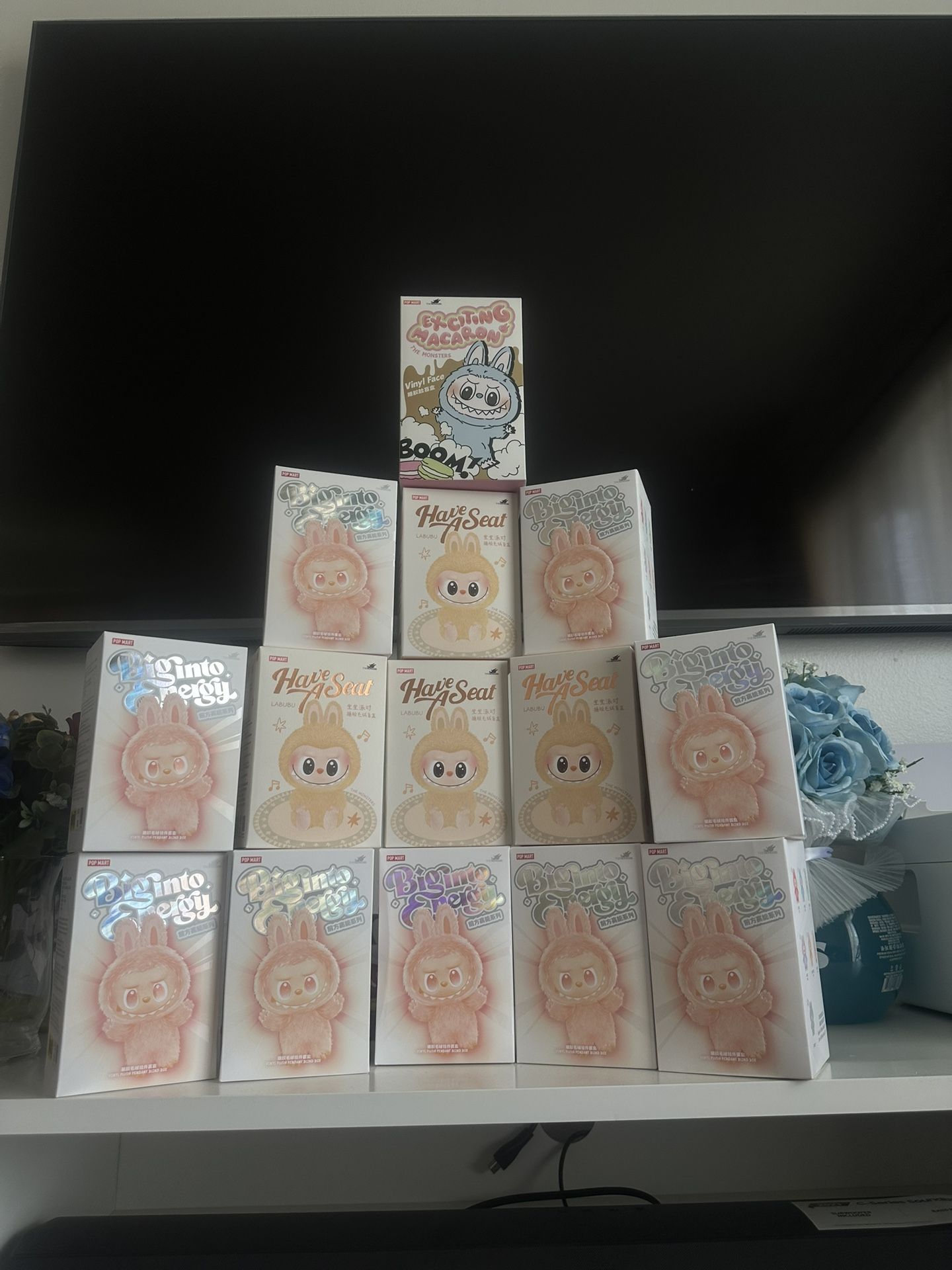 The Monsters - Labubu Dolls ( Have a Seat , Exciting Macaron , Big into Energy)
