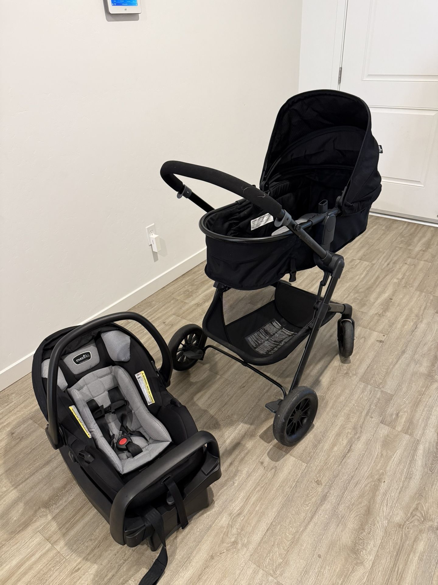 Even Flo Travel System Car Seat Stroller Duo