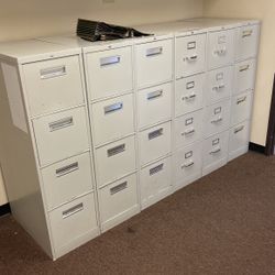 3 Heavy Duty High Quality HON Metal File Cabinets