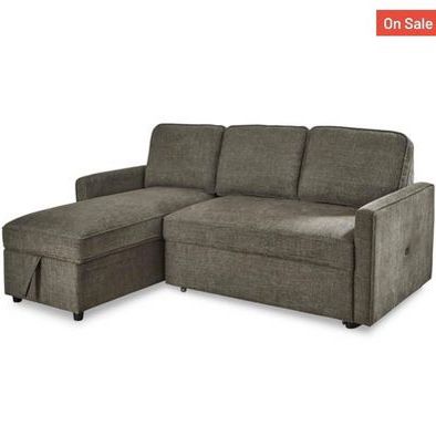 Ashley Brand Sofa Sleeper With Storage In Charcoal Gray 