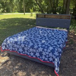 Ashley’s Platform Bed Beautyrest Mattress Queen