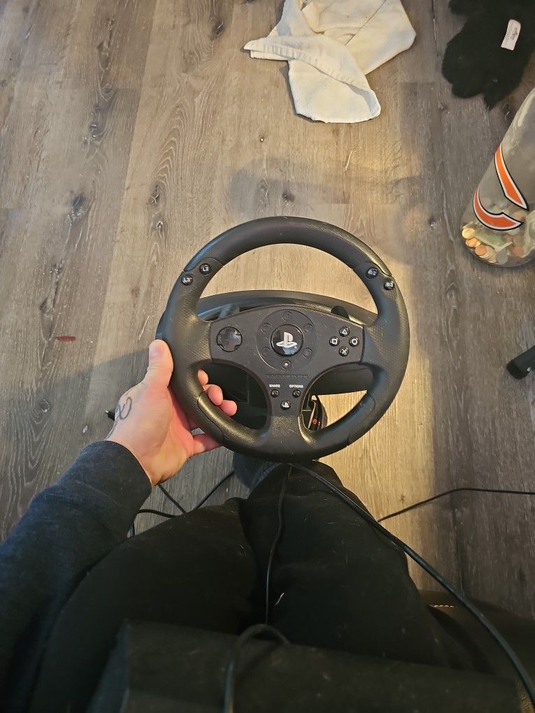 Play Station 5 STEERING WHEEL AND PEDAL 