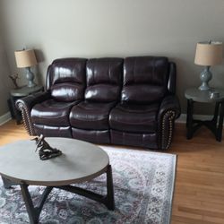 Leather Couch And Love Seat