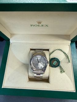 Rolex OP DateJust #126334 SS/18KT White Gold 2016+, 41mm with Box, Papers, Authentic Receipt